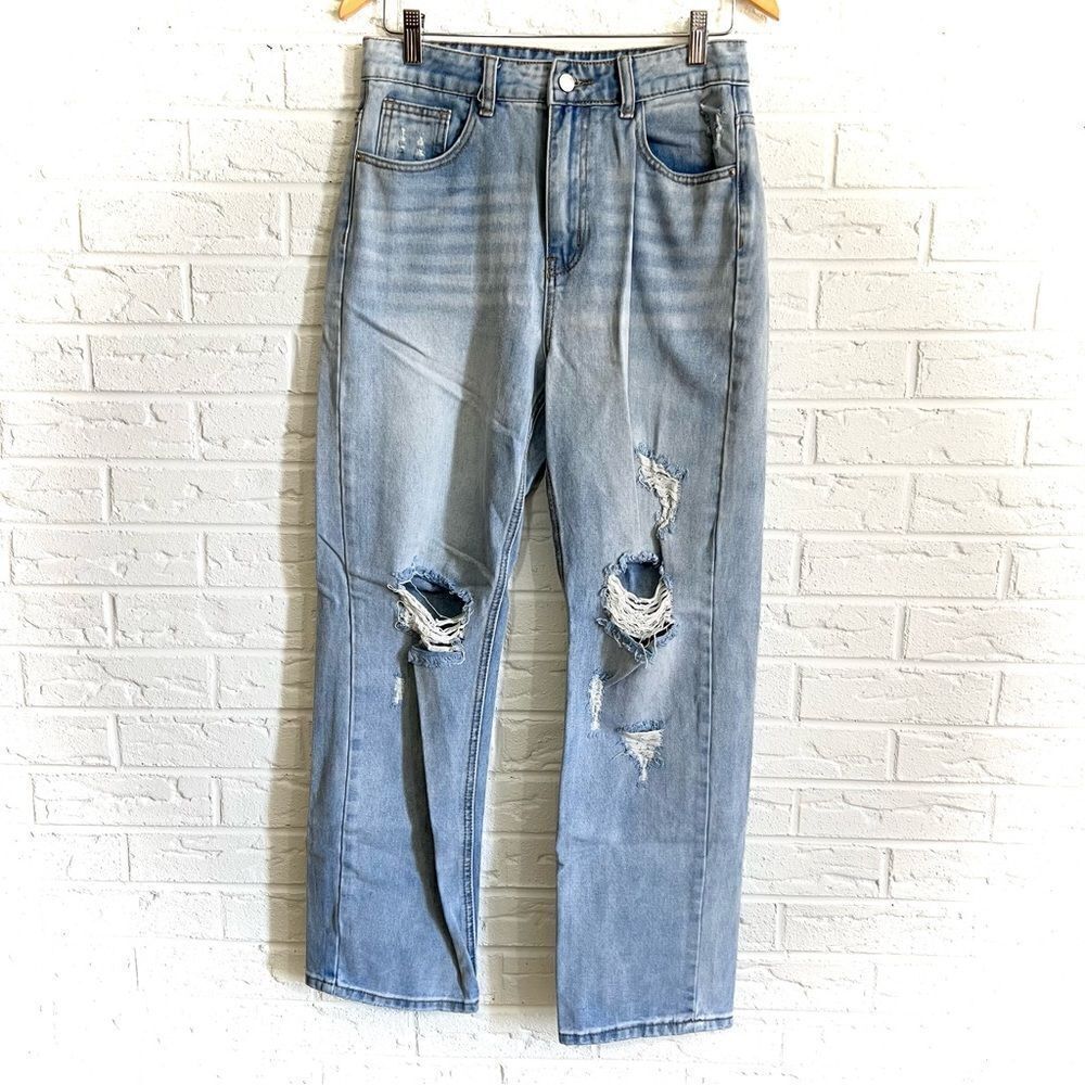 🚨4/$25 SHEIN Destroyed Baggy Jeans Size Medium